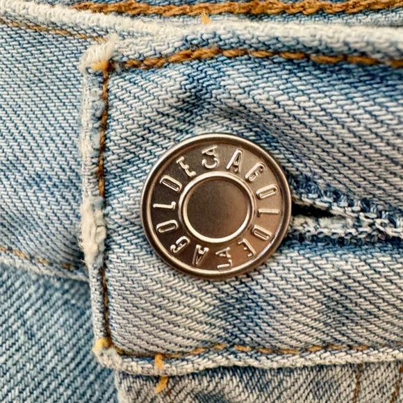 NWT Agolde Ren High Rise Wide Leg Jeans Smash Raw Hem Women's Size 29 - Picture 5 of 11